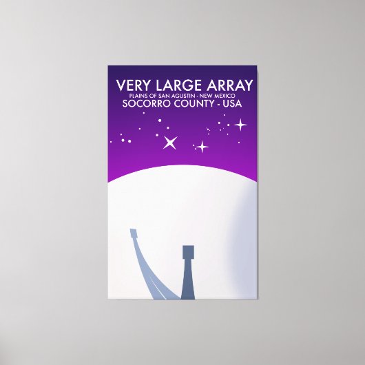 Zeer grote arrayruimte observatorium ruimtekunst. canvas afdruk (Voorkant)