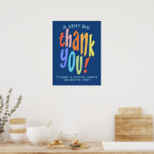 Zeer grote dank u Waardering Ziekenhuis Keyworker Poster (Keuken)