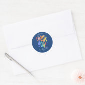 Zeer grote dank u Waardering Ziekenhuis Keyworker Ronde Sticker (Envelop)