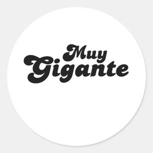 Zeer Grote Ronde Sticker (Voorkant)