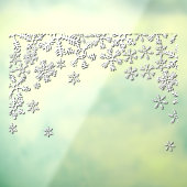 Zeer Grote Winter Sneeuwvlokken Zakelijke Winkel A Raamsticker (Vel 3)