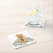 Zeer handige tas en stapels cash Onderzetter set (Insitu)