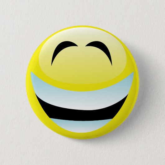 ZEER HAPPY FACE RONDE BUTTON 5,7 CM (Voorkant)