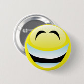 ZEER HAPPY FACE RONDE BUTTON 5,7 CM (Voorkant /achterkant)