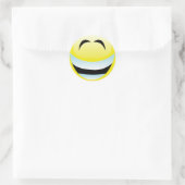 ZEER HAPPY FACE RONDE STICKER (Tas)