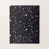 Zeer harde kerststerren Pattern Jigzaag Puzzle Legpuzzel (Verticaal)