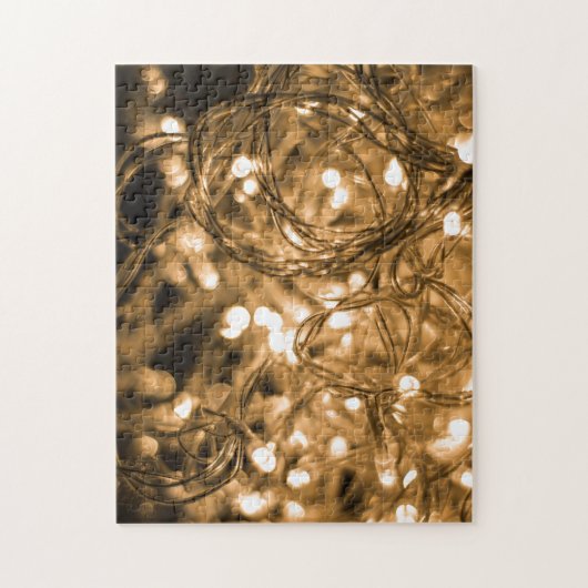 Zeer harde kerstverlichting Jigzaag Puzzle Legpuzzel (Verticaal)