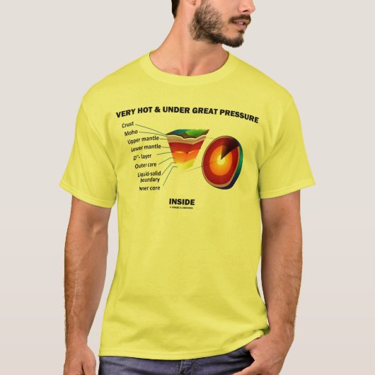 Zeer heet & onder grote druk binnen Aarde SCI T-shirt (Voorkant)