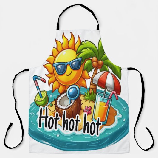 Zeer heet seizoen schort (Voorkant)