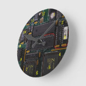 Zeer heldere PCB-wandklok Ronde Klok (Hoek)