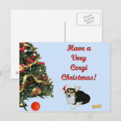 Zeer het Blauwe Briefkaart van Gimli van Kerstmis (Voorkant / Achterkant)