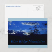Zeer het Briefkaart van Blue Ridge Mountains (Voorkant / Achterkant)
