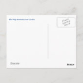 Zeer het Briefkaart van Blue Ridge Mountains (Achterkant)