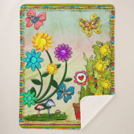 Zeer hippie dag grillige fantasie sherpa deken