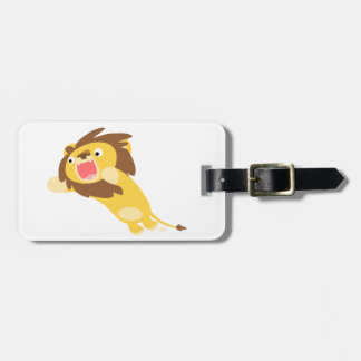 Zeer Hongaars Cute Cartoon Lion Bagagelabel