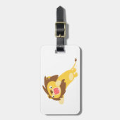 Zeer Hongaars Cute Cartoon Lion Bagagelabel (Voorkant verticaal)