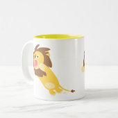 Zeer Hongaars Cute Cartoon Lion Mok (Voorkant links)