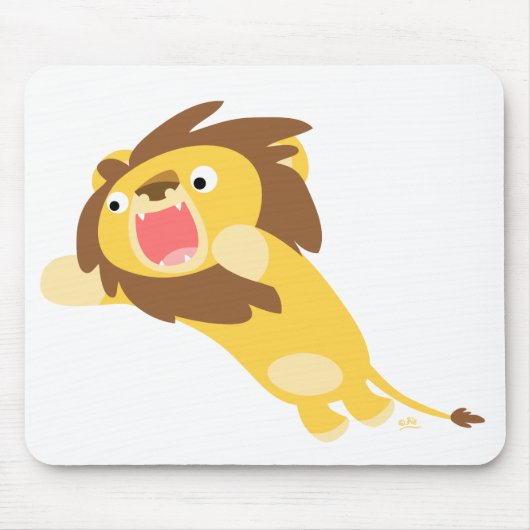 Zeer Hongaarse Cartoon Lion mousepad Muismat (Voorkant)