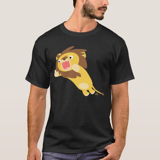 Zeer Hongaarse Cartoon Lion T-shirt (Voorkant)