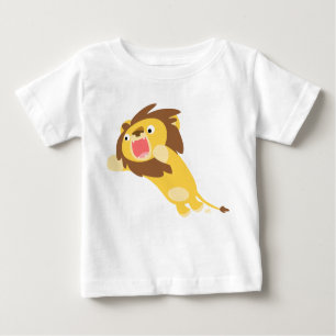 Zeer Hongaarse Cute Cartoon Lion Baby T-Shirt