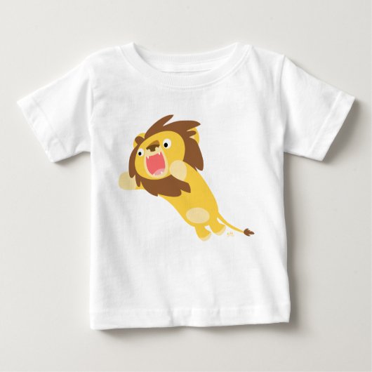 Zeer Hongaarse Cute Cartoon Lion Baby T-Shirt (Voorkant)