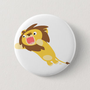 Zeer Hongaarse Cute Cartoon Lion Button Badge