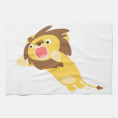 Zeer Hongaarse Cute Cartoon Lion Kitchen Towel Theedoek (Horizontaal)