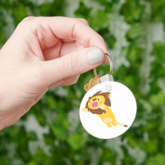 Zeer Hongaarse Cute Cartoon Lion Sleutelhanger