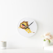 Zeer Hongaarse Cute Cartoon Lion Wall Clock Ronde Klok (Huis)