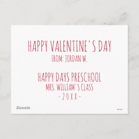 Zeer Hongerig Caterpillar | LIEFDE Feestdagenkaart (Achterkant)