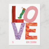 Zeer Hongerig Caterpillar | LIEFDE Feestdagenkaart (Voorkant)