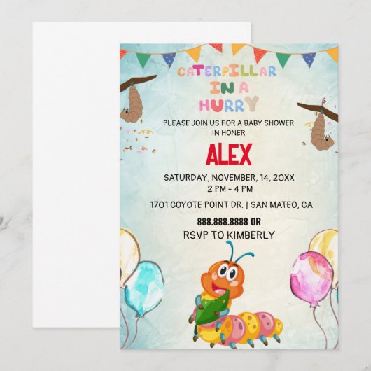 Zeer hongerige driekoppige uitvindingen kaart (Voorkant / Achterkant)