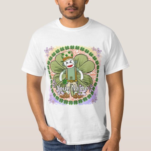 Zeer Ierse Sock Monkey T-shirt (Voorkant)