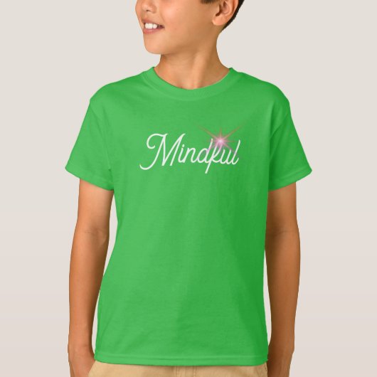 Zeer ingetogen mindful cutsie glans t-shirt (Voorkant)
