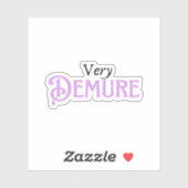 Zeer ingetogen sticker (Vel)