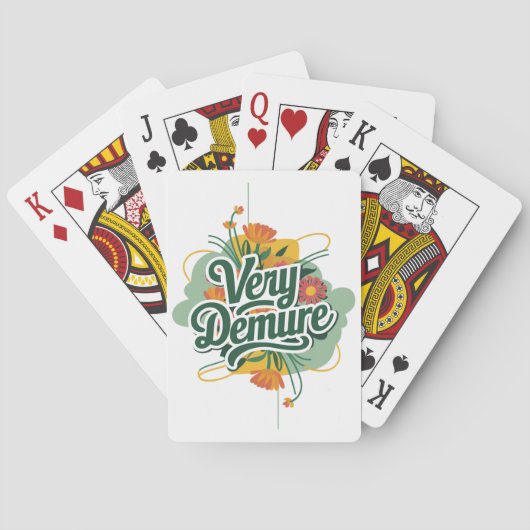 Zeer ingetogen, zeer mindful trend: ingetogen en m pokerkaarten (Achterkant)