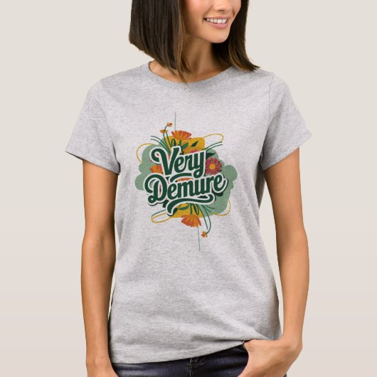 Zeer ingetogen, zeer mindful trend ingetogen & min t-shirt (Voorkant)
