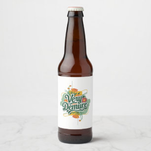 Zeer ingetogen Zeer mindful trend ingetogen & mind Bier Etiket