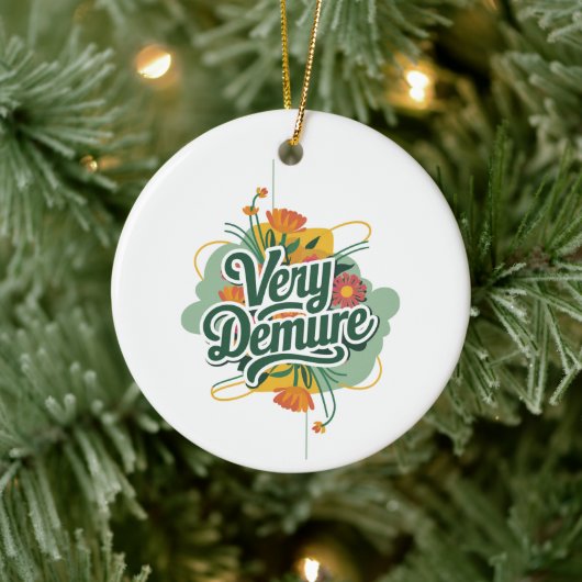 Zeer ingetogen Zeer mindful trend Ingetogen & mind Keramisch Ornament (Boom)