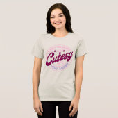 Zeer ingetogen, zeer schattig kerstfeest Tri-Blend shirt (Voorkant volledig)
