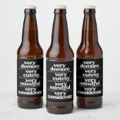 Zeer ingetogen Zeer schattig Zeer attent Ingetogen Bier Etiket (Flessen)
