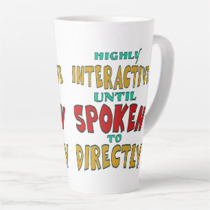 Zeer interactief totdat er direct grappig wordt ge latte mok