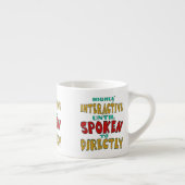 Zeer interactief totdat er direct tegen gesproken espresso kop (Rechts)