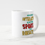 Zeer interactief totdat er direct tegen gesproken grote koffiekop (Voorkant rechts)
