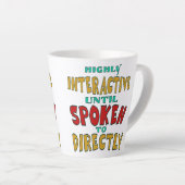 Zeer interactief totdat er direct tegen gesproken latte mok (Rechterhoek)