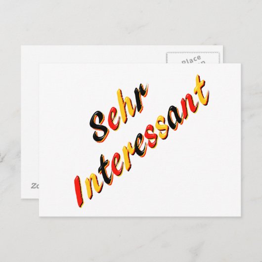 Zeer interessant briefkaart (Voorkant / Achterkant)