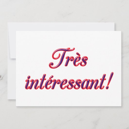 Zeer interessante uitnodiging (Voorkant)