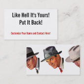 Zeer is het van u! visitekaartje (Voorkant / Achterkant)