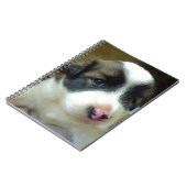 Zeer jonge Puppy look Cute Notitieboek (Linkerzijde)