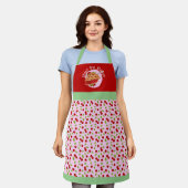 Zeer Kersen Retro Schort (Gedragen)